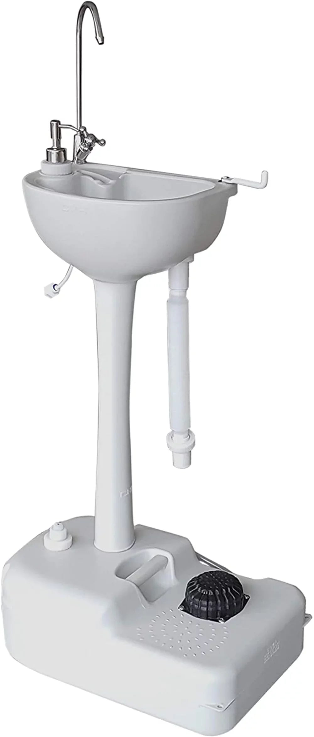 19.7 in White x Basin & - 12.9 gal. Hike Camping 5 in Crew Tank W, L Sink, Portable