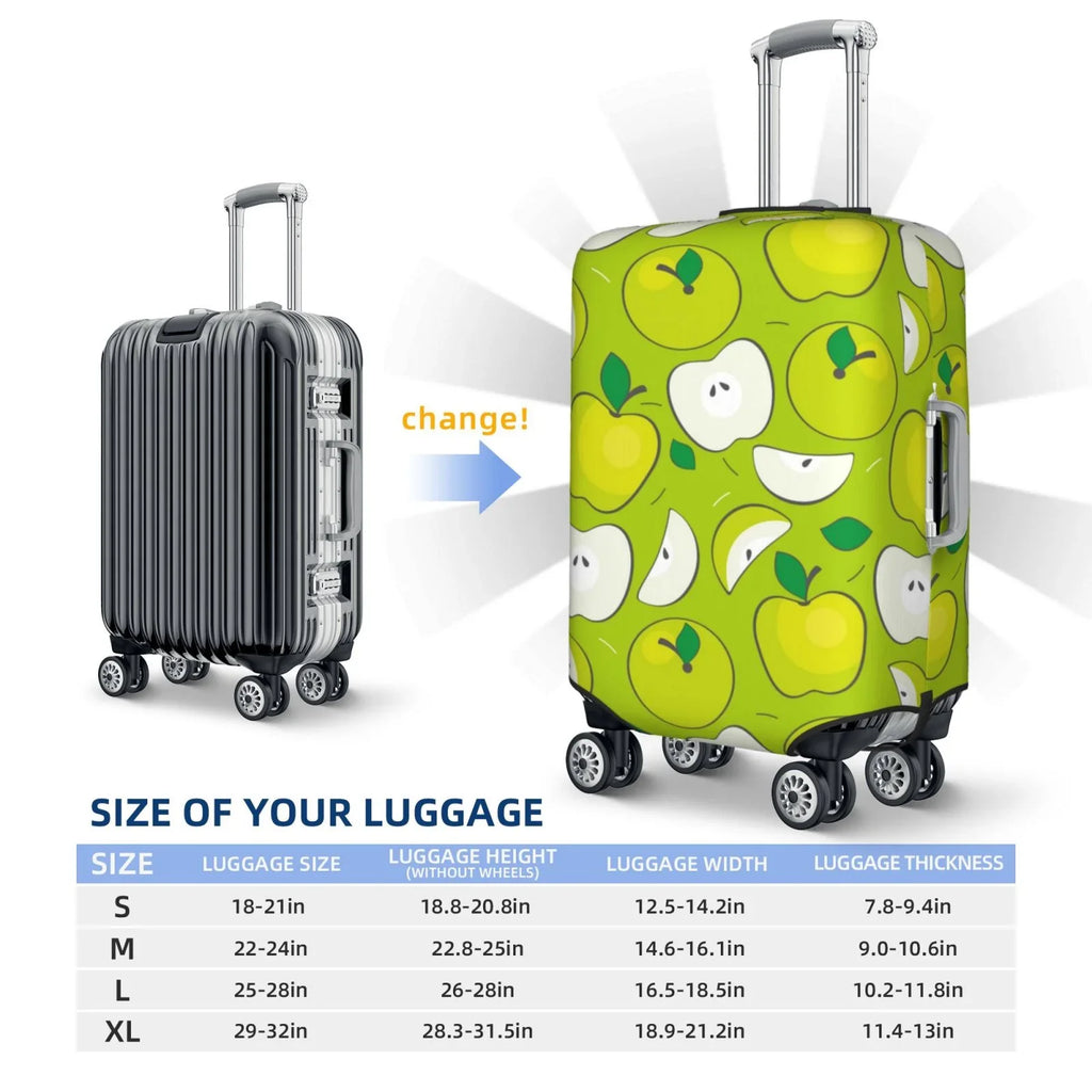 Washable Fashion Suitcase Cover Luggage 18-32 Inch Luggage Print - Green Junzan Protector Fits
