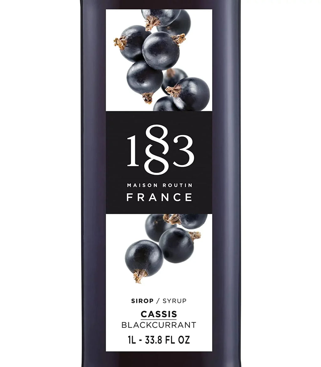 '- Bottle Maison Blackcurrant (1L) Syrup 1883 Routin