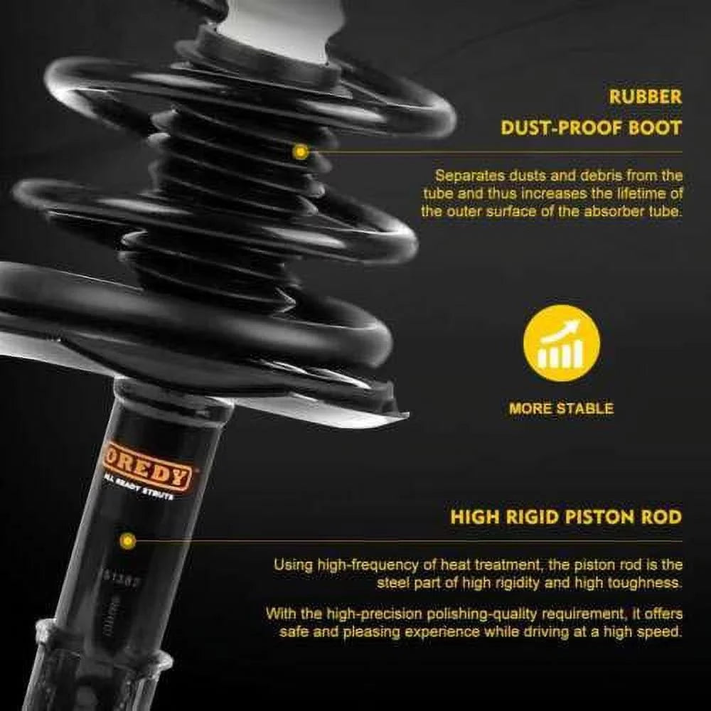 '- K80879 Struts 272289 for 2011 Links 2006 & 2007 OREDY 4PC Front 272288 2009 Sway Yaris 2008 2012 Bar 2010 Kit