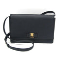 0011 Navy Ferragamo (Good) Women's Vara Shoulder Salvatore AU-21 Pre-Owned Leather Bag