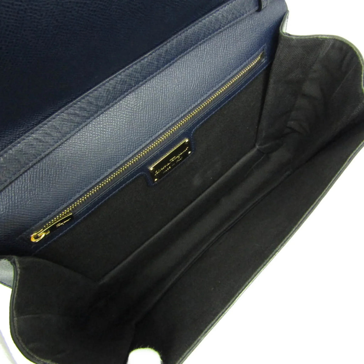0011 Navy Ferragamo (Good) Women's Vara Shoulder Salvatore AU-21 Pre-Owned Leather Bag