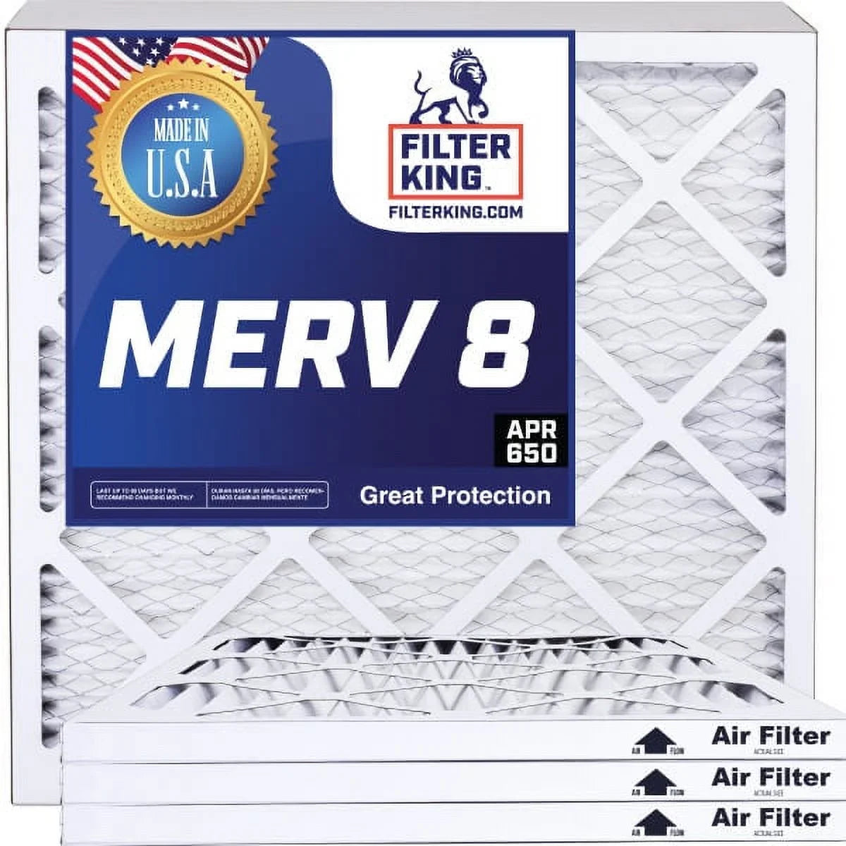 King Filter dimension: | Pleated 8 Air Actual A/C HVAC 30.5 USA Filters MERV Filter IN Furnace x | .75" | MADE x 4-PACK 4 30.5x4x1a |