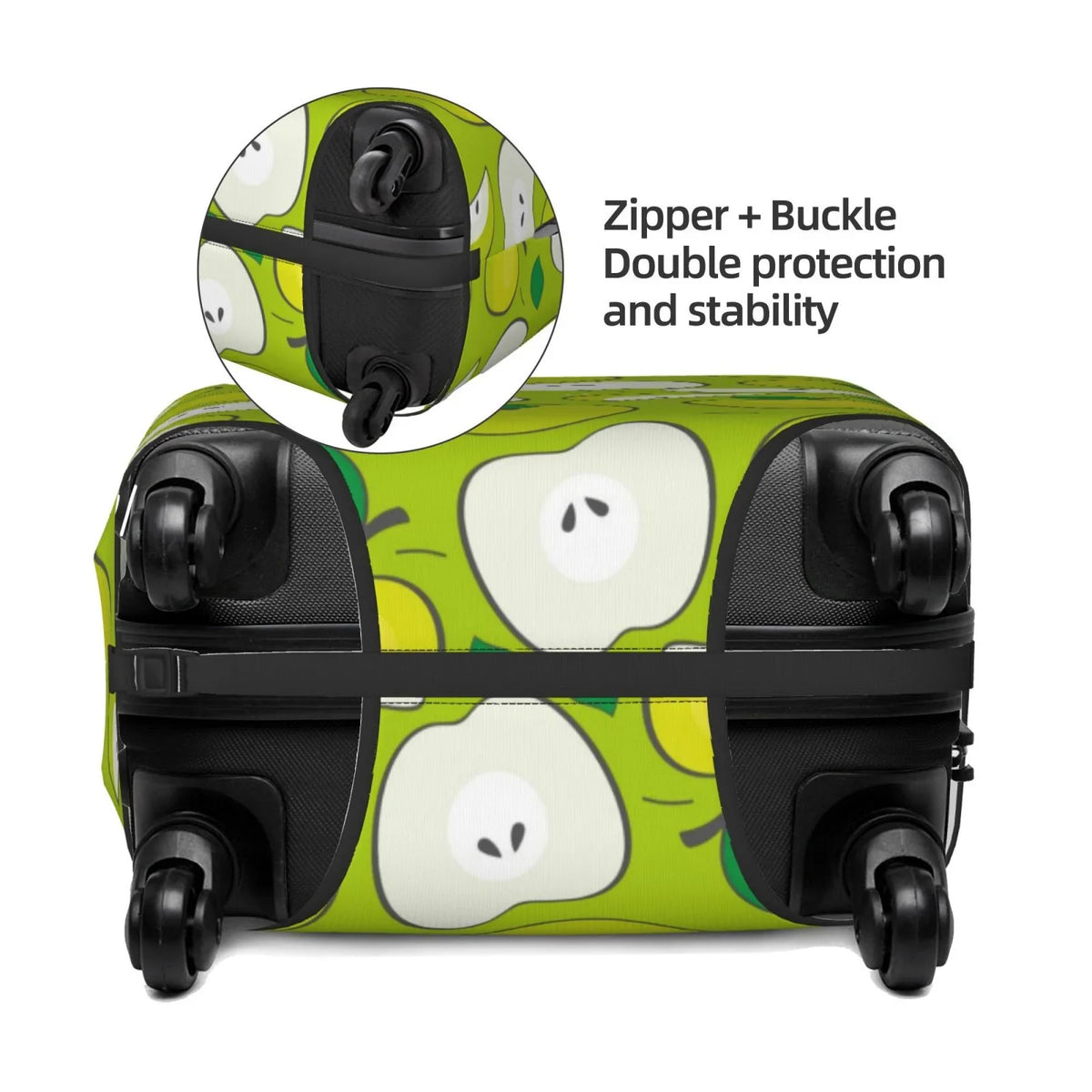 Washable Fashion Suitcase Cover Luggage 18-32 Inch Luggage Print - Green Junzan Protector Fits