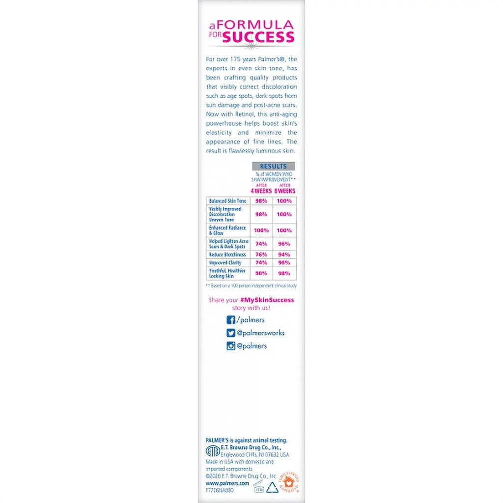 Success Pack oz Skin of Lotion Anti-Dark Palmer's Body 2 8.5 Fade Milk fl Spot