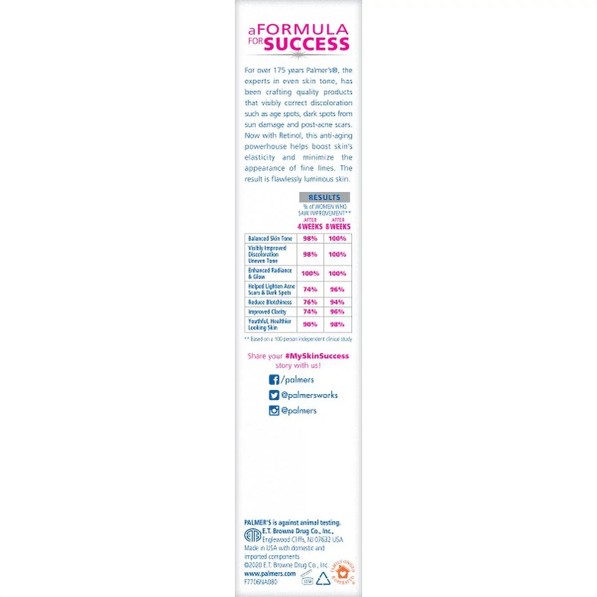 Success Pack oz Skin of Lotion Anti-Dark Palmer's Body 2 8.5 Fade Milk fl Spot