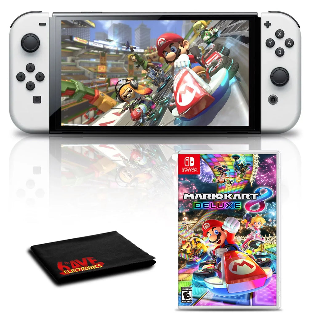 Kart White Nintendo Game 8 Deluxe Switch OLED Mario with