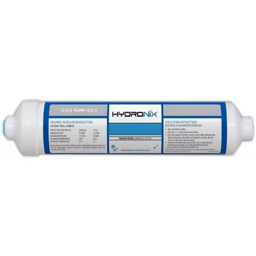 Package ICF-10Q Coconut Inline Carbon Filter Hydronix Of 6