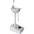 19.7 in White x Basin & - 12.9 gal. Hike Camping 5 in Crew Tank W, L Sink, Portable