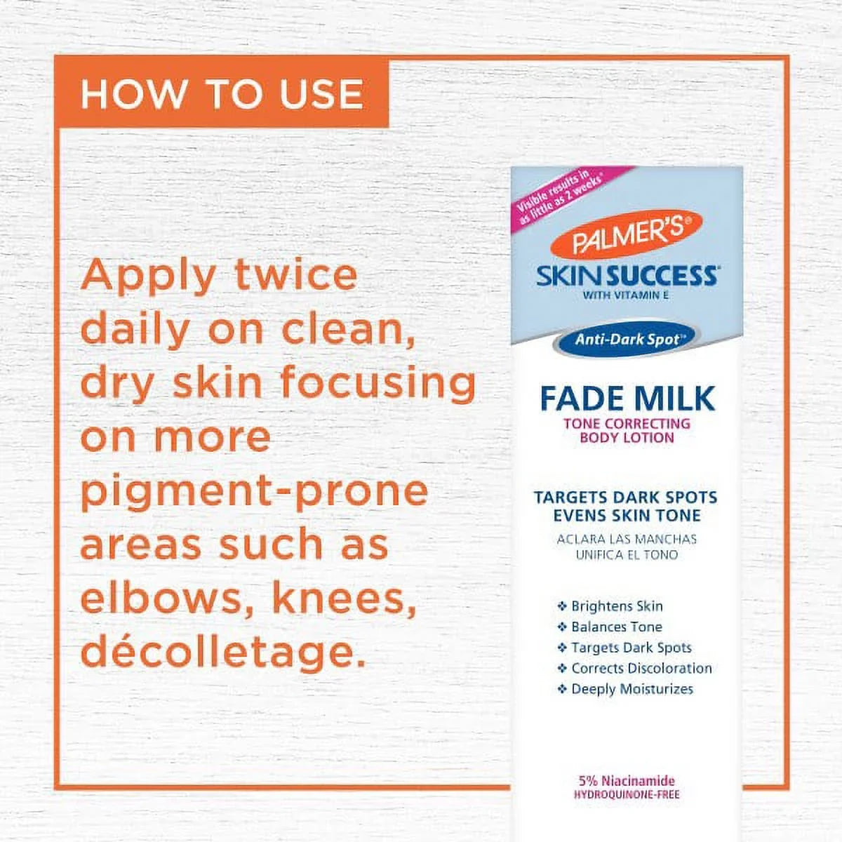 Success Pack oz Skin of Lotion Anti-Dark Palmer's Body 2 8.5 Fade Milk fl Spot
