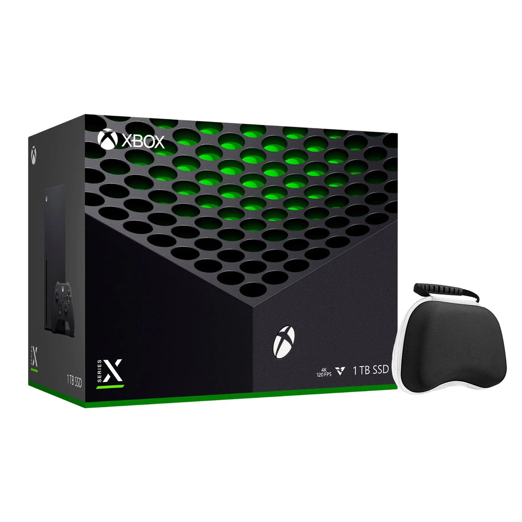 Xbox Console Series Controller 1TB and Flagship Xbox SSD Controller - Black Xbox Gaming Case Bundle X with Console X Wireless